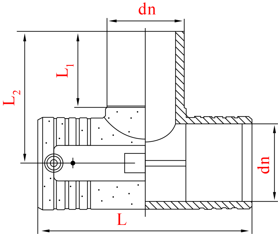 Тройник электросварной равнопроходной D 63X63X63 SDR11 (PN10/PN16)
