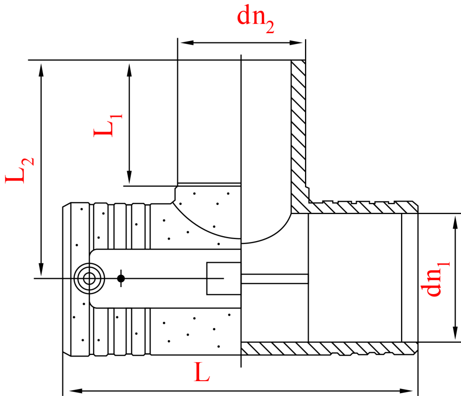 Тройник электросварной равнопроходной D 250X110X250 SDR11 (PN10/PN16)